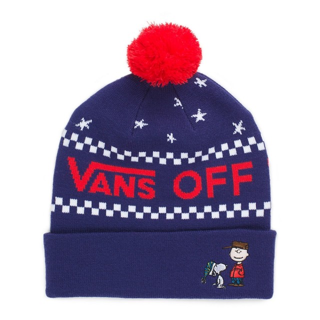 PEANUTS CHRISTMAS POM BEANIE