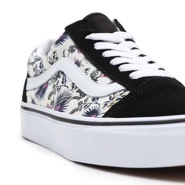 Tan vans with discount flowers