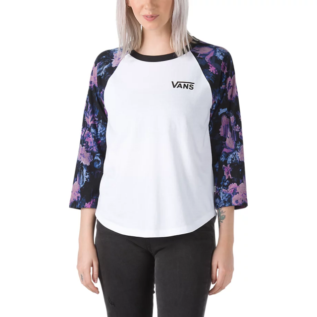 DRIP FLORAL RAGLAN