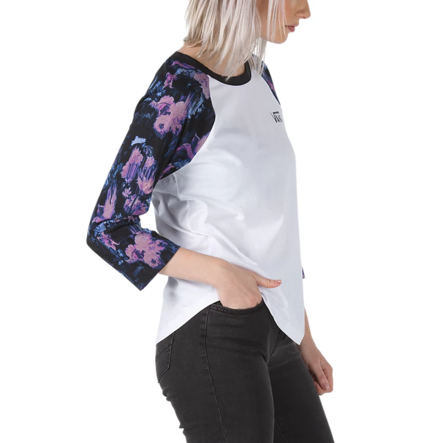 DRIP FLORAL RAGLAN