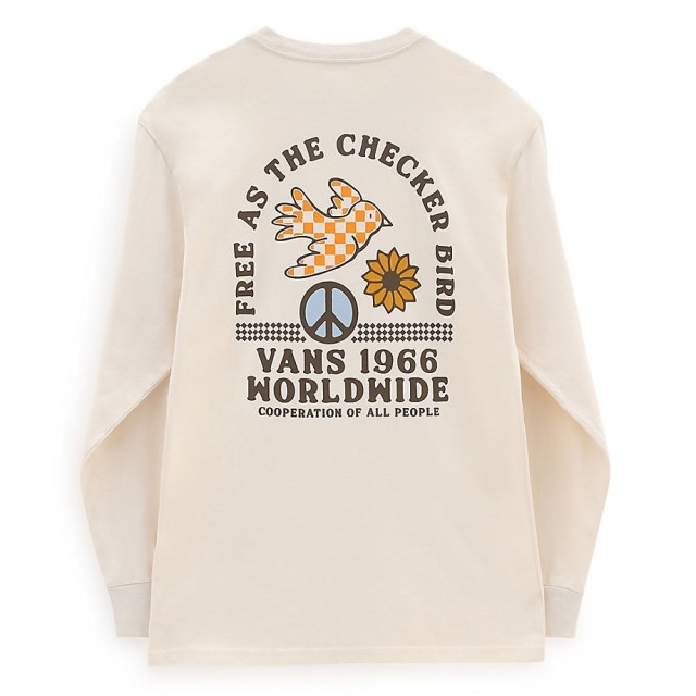 FREE AS A CHECKER BIRD LS TEE