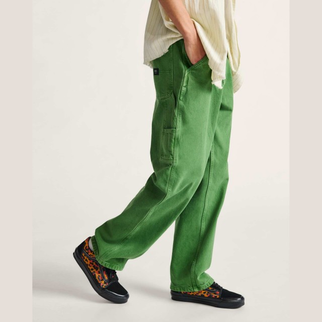 Drill Chore Carpenter Loose Denim Pant