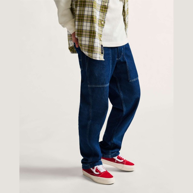 Fatigue Loose Tapered Denim Pant