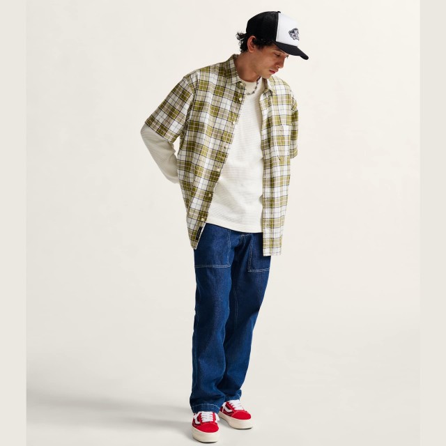 Fatigue Loose Tapered Denim Pant