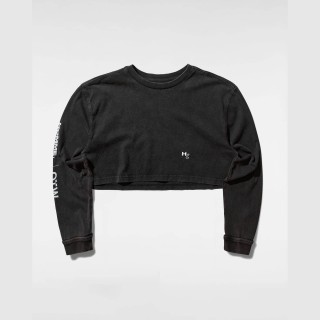OTW Homme Girls LS Crop Tshirt