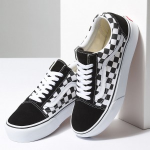 Scarpe checkerboard top old skool platform