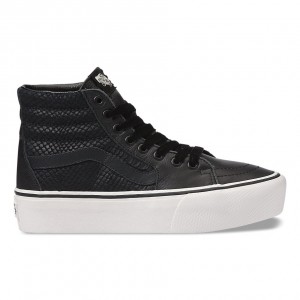 vans sk8 hi platform black leather